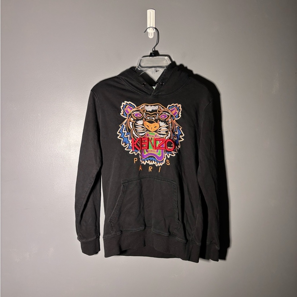 Kenzo Black Tiger Embroidered Hoodie Women’s Size Small